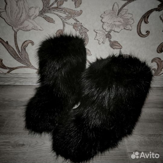 Ботинки пушистые