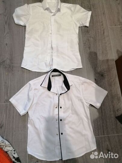 Белая рубашка для мальчика 134