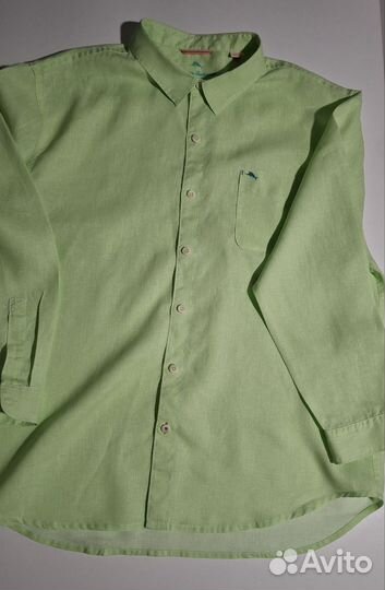 Рубашка мужская льняная большая