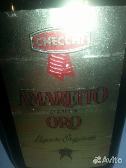 Пустая бутылка ликер Amaretto Oro 1980-1990 гг