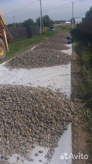 Бой бетона для отсыпки дорог и стоянок