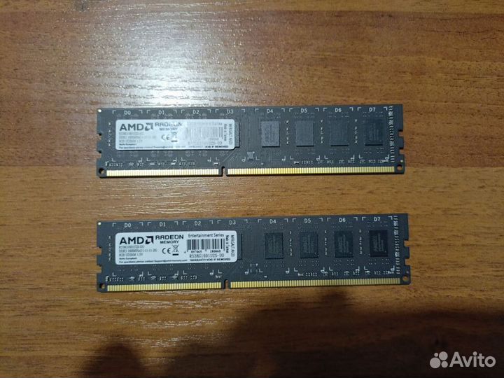 Оперативная память AMD 8Gb DDR3 1600MHz