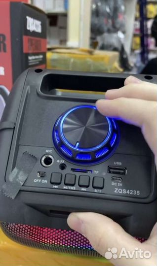 Колонка беспроводная с караоке ZQS-6212