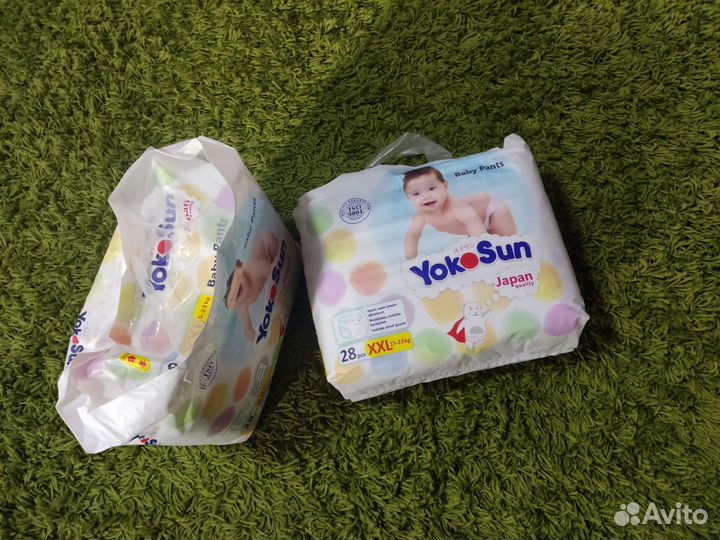 Подгузники трусики yokosun xxl 28 штук