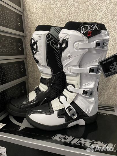 Мотоботы RYO Racing MX6 Enduro, белый / черный