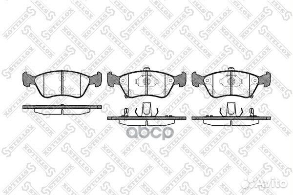 687 002BSX колодки дисковые с антискрип. пл.Toy