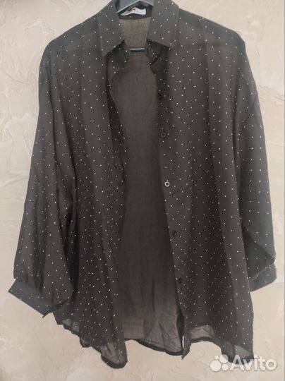 Рубашка со стразами