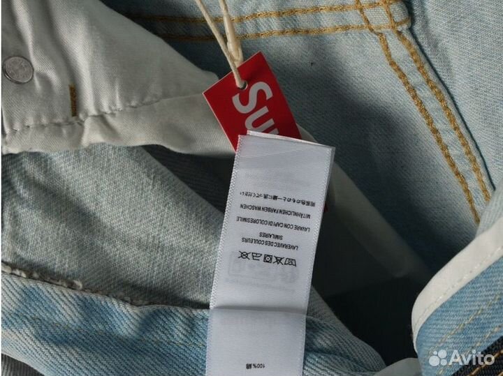 Джинсовые шорты supreme