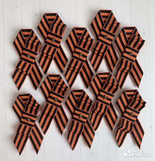 Георгиевская лента, брошь значок на 9 мая