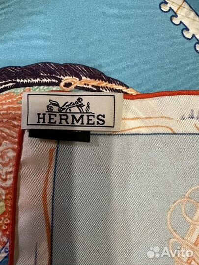 Шелковый платок hermes Лошади