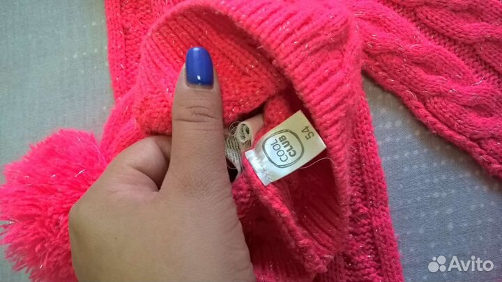 Комплект шапка и шарф для девочки