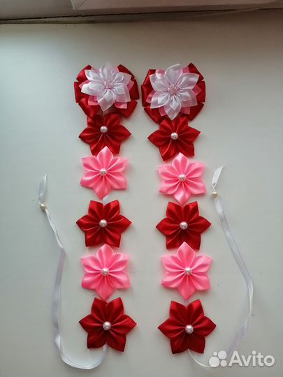 Продам ленты в косу из атласных лент для девочек