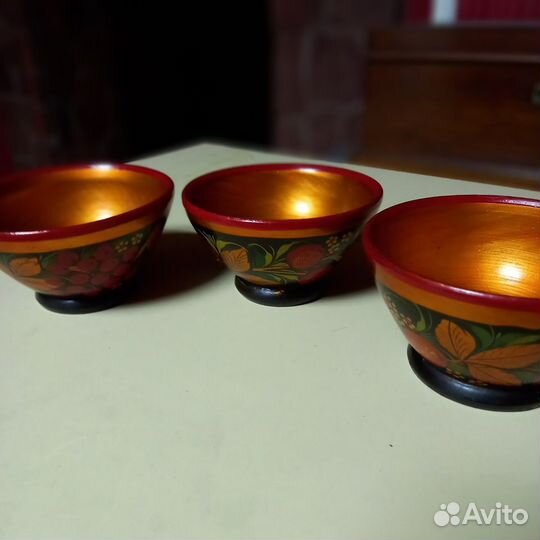 Деревянная посуда хохлома