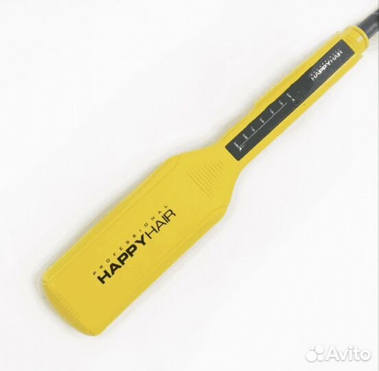 Утюжок титановые пластины happy hair желтый