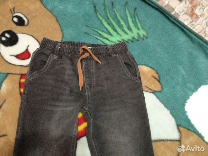Джинсы на мальчика утепленные