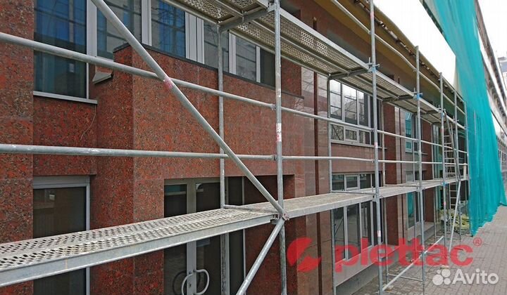 Аренда европейских (Plettac) фасадных лесов