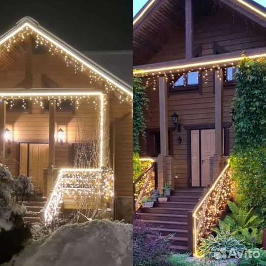 Новогоднее оформление домов