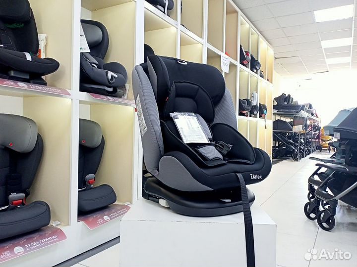 Автокресло 0-36кг Zlatek Cruiser Черный Isofix 360