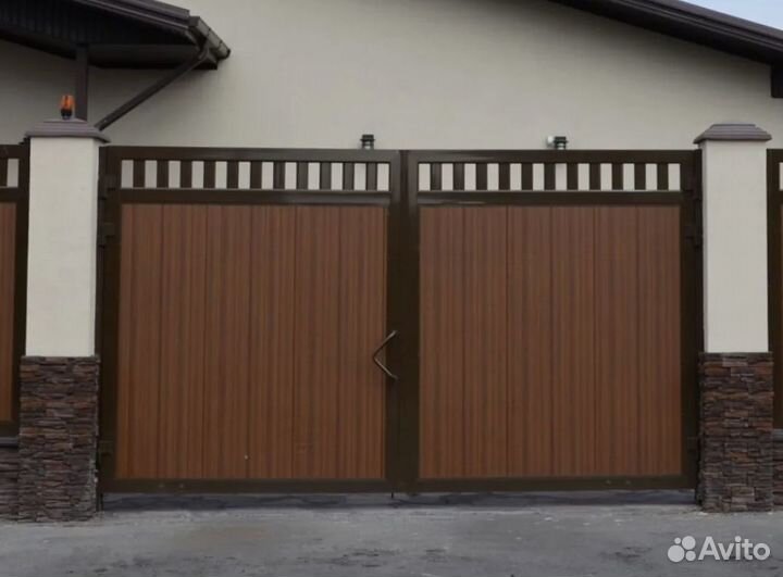 Распашные алюминиевые ворота