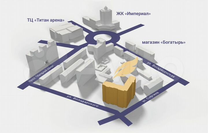 3-к. квартира, 72 м², 4/14 эт.