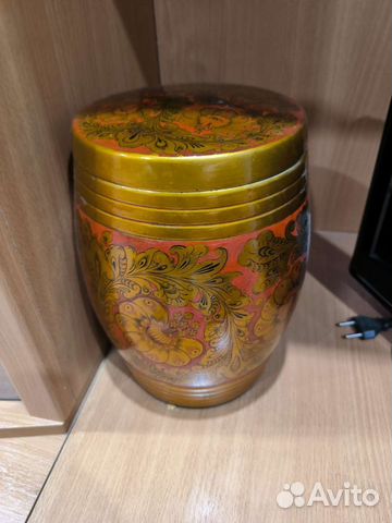 Деревянный боченок хохлома