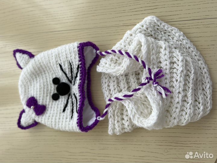 Комплект шапка, шарф