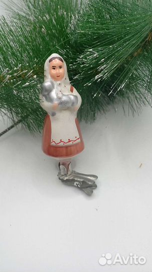 Елочные игрушки на прищепке СССР