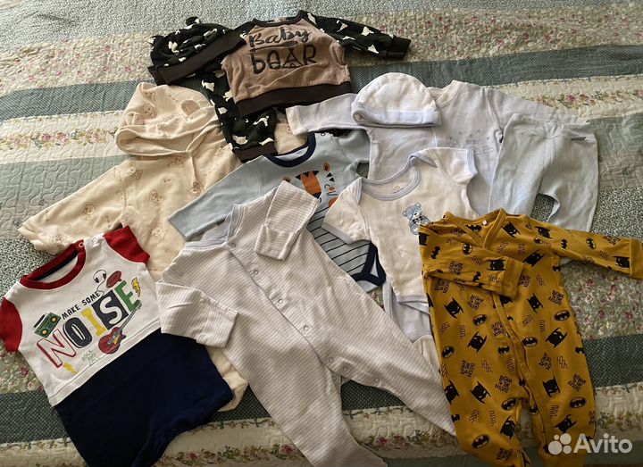 Вещи пакетом на мальчика от 3 до 6 мес