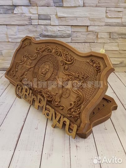 Нарды резные Лев, Герб РФ, Восточные