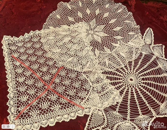 Салфетки вязанные больших размеров