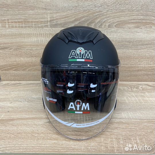 Открытый шлем с визором и очками