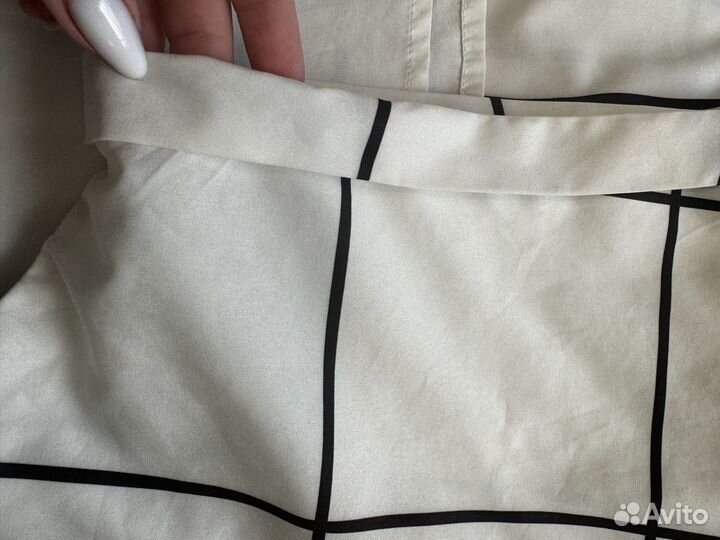 Рубашка женская укороченная в клетку