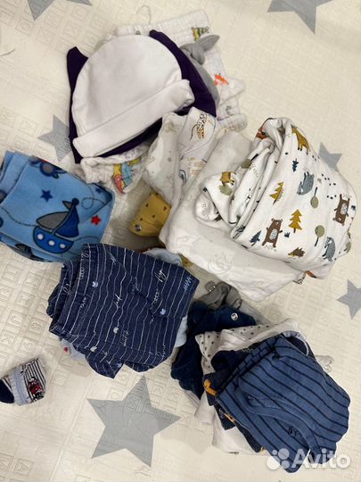 Вещи детские 0-8 мес пакетом