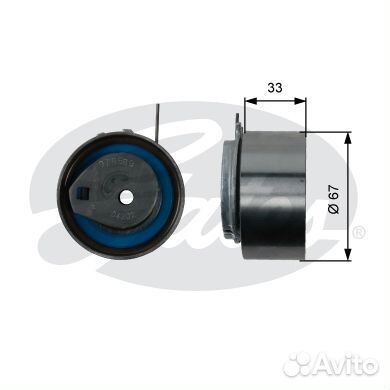 Натяжной ролик привода грм powergrip