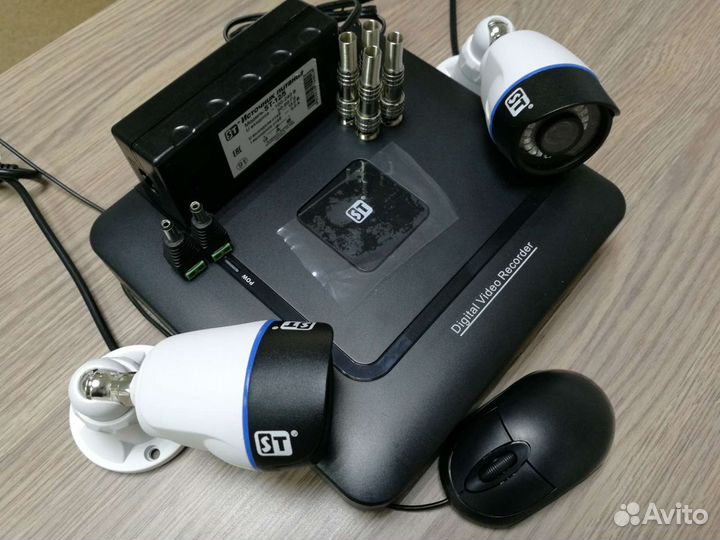 Комплект видеокамер на 2 уличные AHD камеры 2 мп