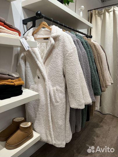 Экошуба зимняя женская новая, шуба оверсайз