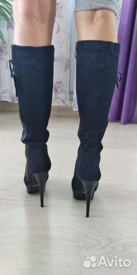 Сапоги на каблуке