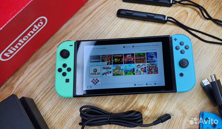 Nintendo switch 96gb прошитый + игрв Обмен