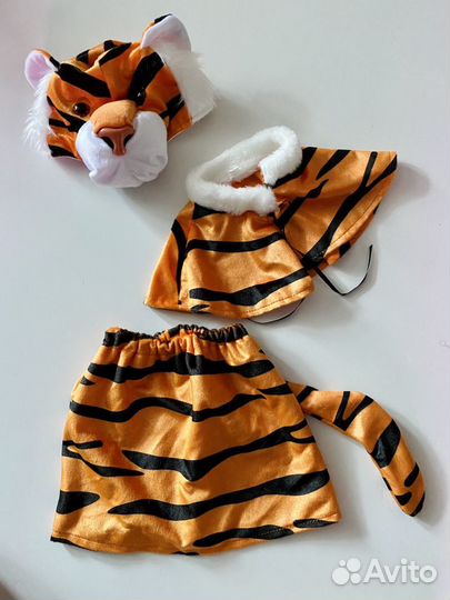 Карнавальный костюм тигра (тигренка) для девочки