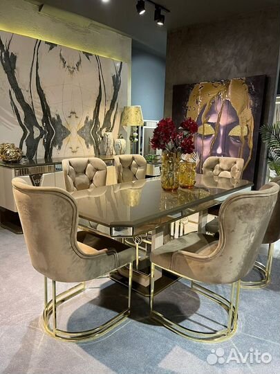 Стол и 6 стульев