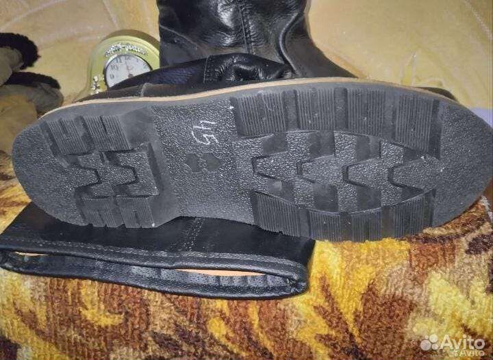 Сапоги кожаные новые