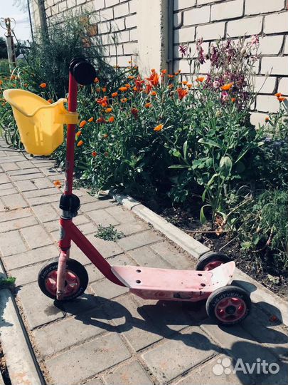 Самокат детский трехколесный бу