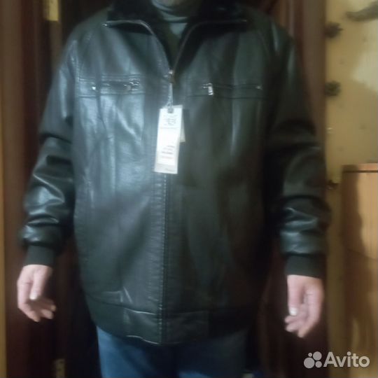 Кожаная куртка мужская пилот