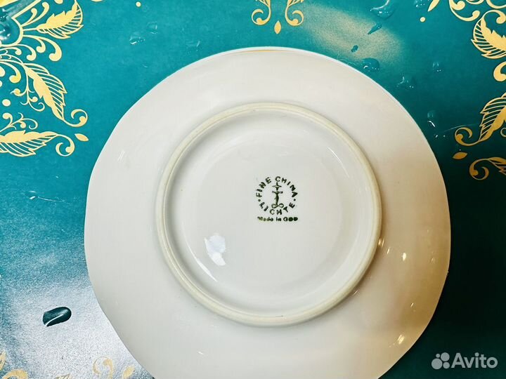 Зеленый сервиз ГДР. Fine China Lichte