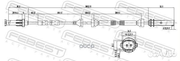 Датчик ABS передний BMW X3 F25 2009-2017 ECE
