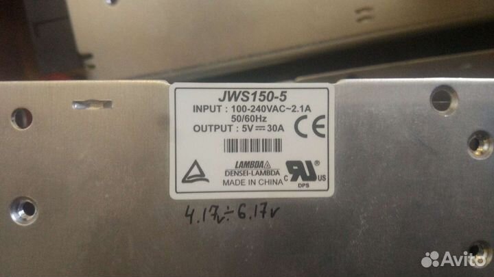Блок питания 5 Вольт 30 Ампер lambda JWS150-5