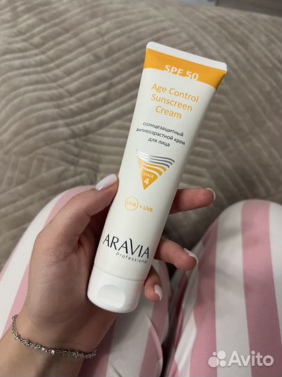 Спф крем 50 для лица Aravia