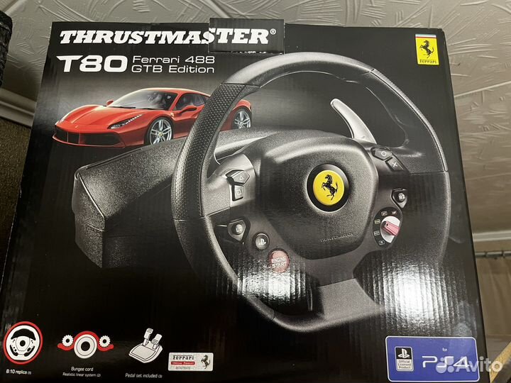 Игровой руль thrustmaster T80 Ferrari 488 GTB