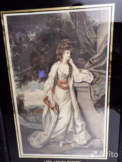 Старинная печать леди луиза маннерс Эгломизе