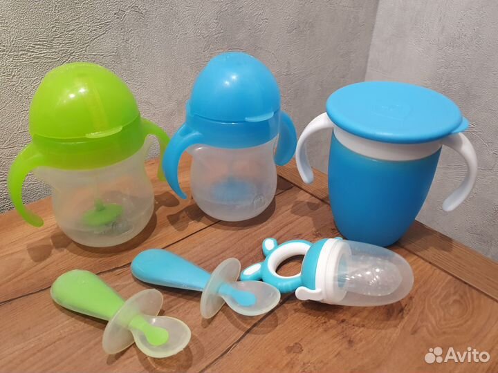 Munchkin поильники, ложечки, ниблер, сушилка